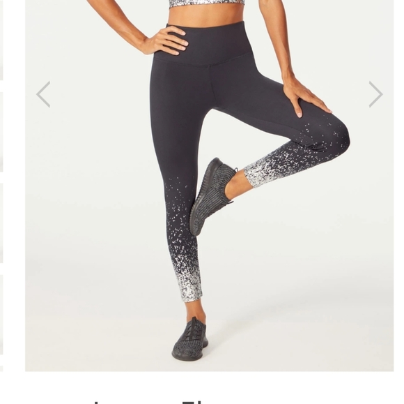 Marika Ombre Black And Silver Leggings 